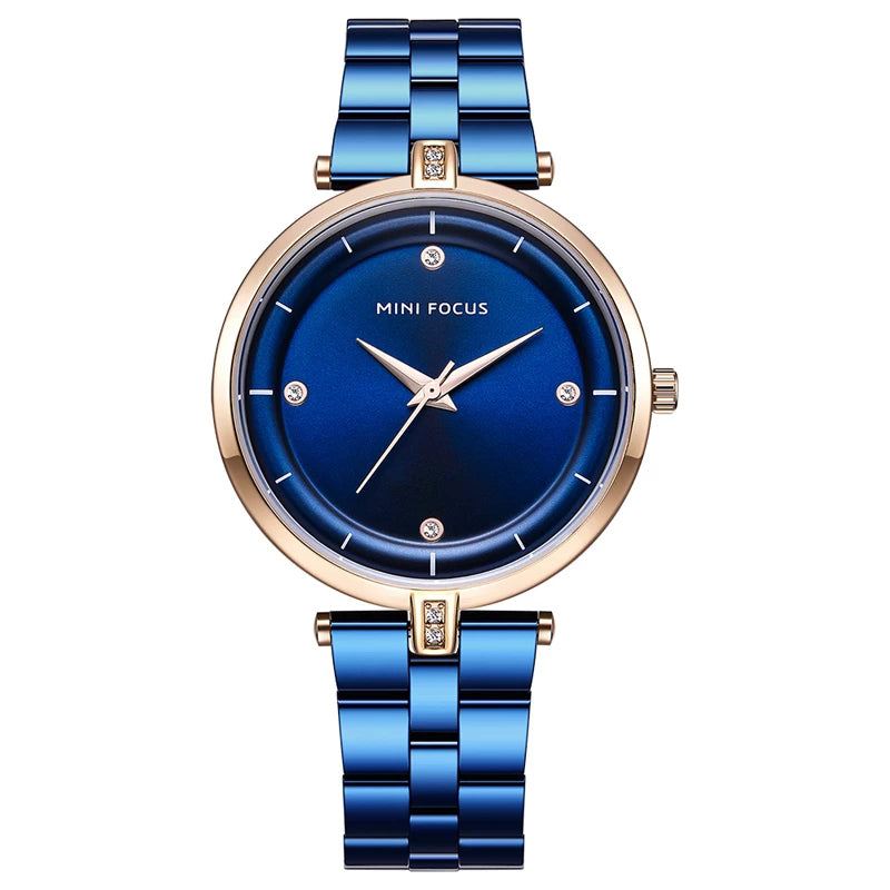 Reloj Minifocus Mujer Acero Azul | MIN-M-12