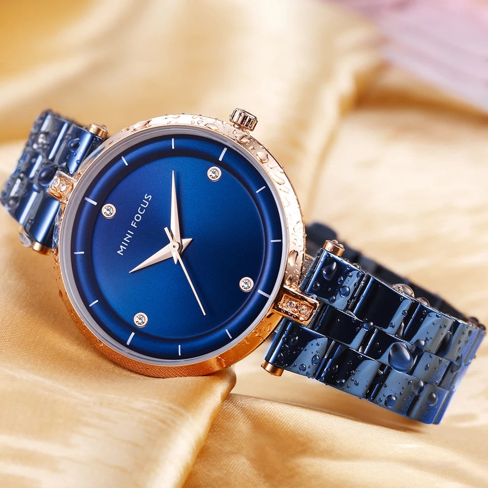 Reloj Minifocus Mujer Acero Azul | MIN-M-12