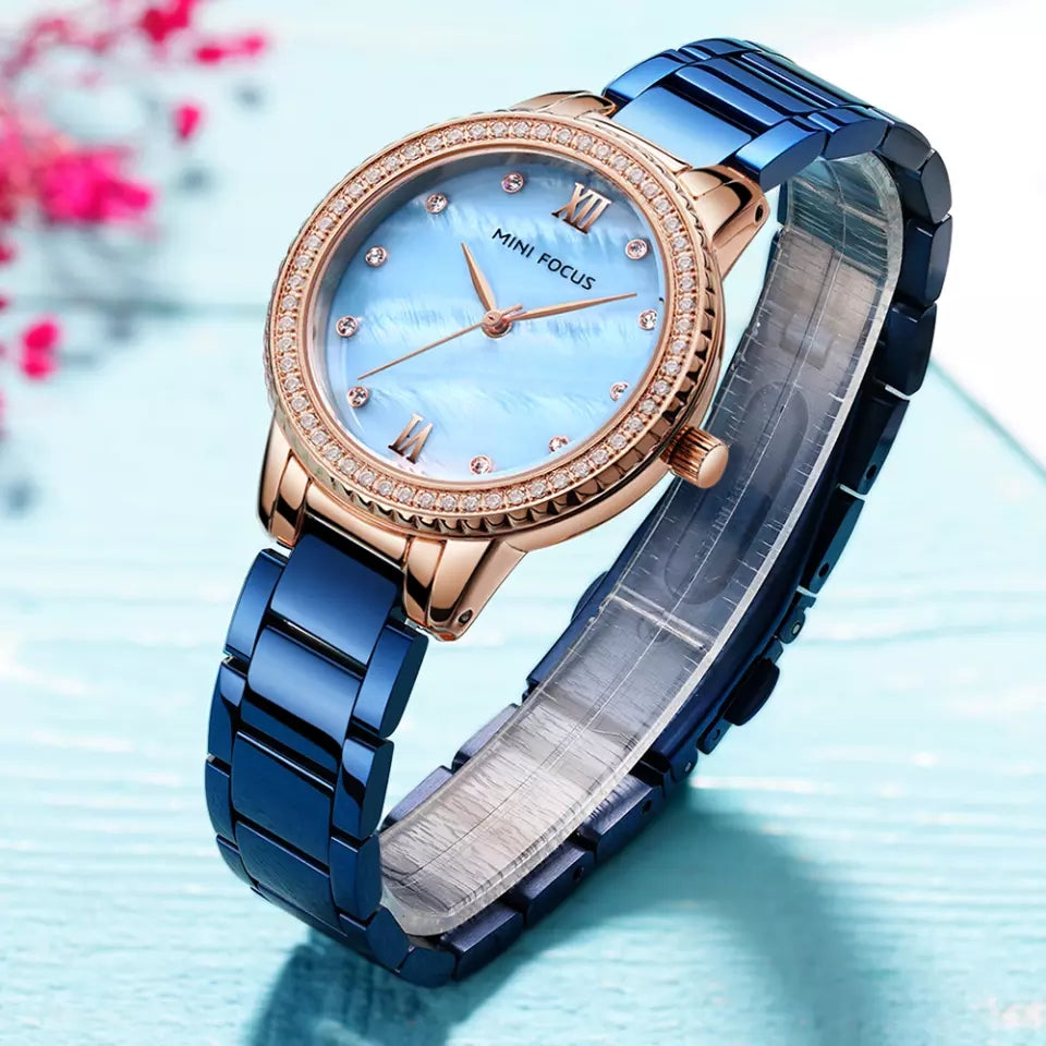 Reloj Minifocus MIN-M-3 Mujer Acero Azul