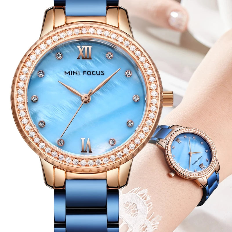 Reloj Minifocus MIN-M-3 Mujer Acero Azul