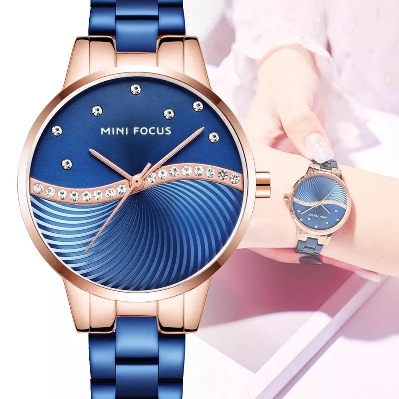 Reloj Minifocus MIN-M-4 Mujer Acero Azul