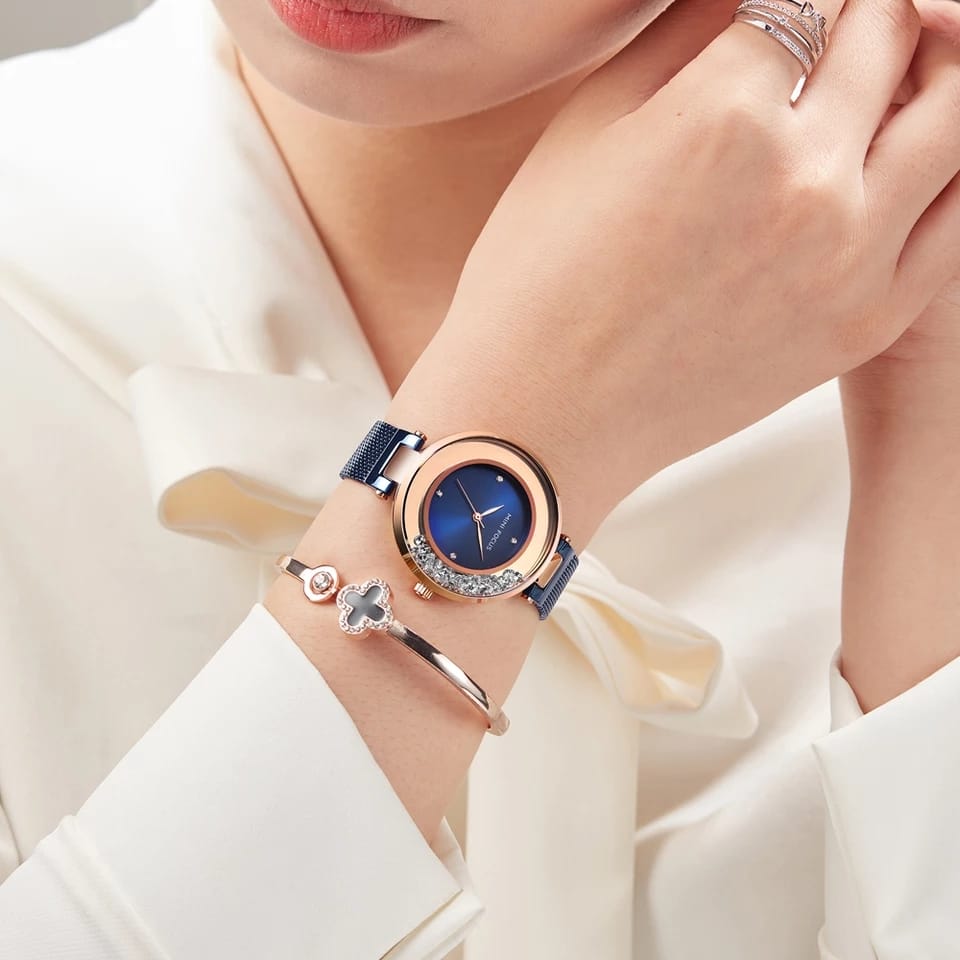 Reloj Minifocus Mujer Acero Azul | MIN-M-14