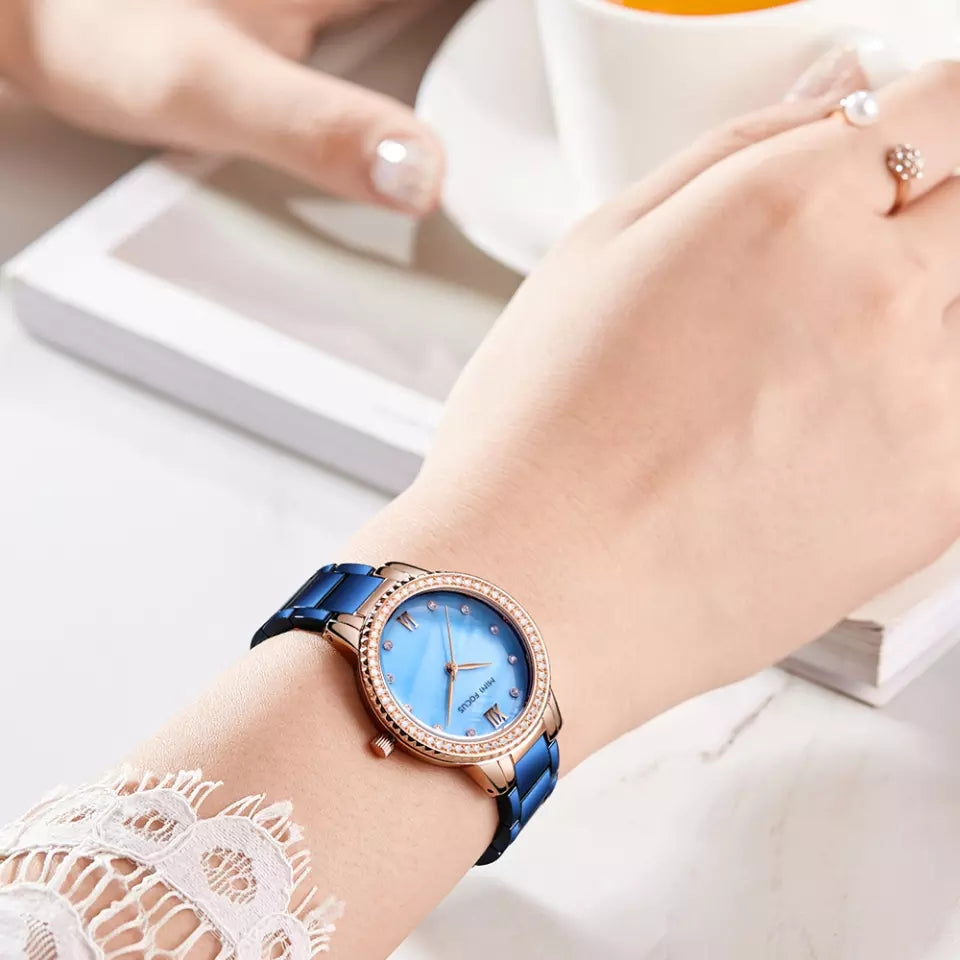 Reloj Minifocus MIN-M-3 Mujer Acero Azul