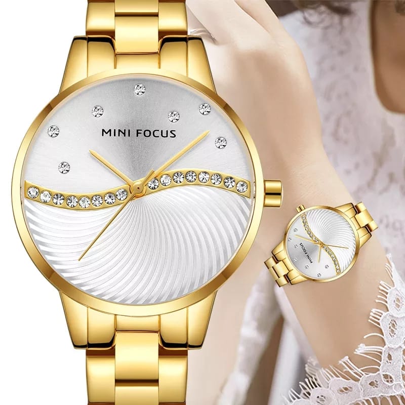 Reloj Minifocus MIN-M-6 Mujer Acero Dorado