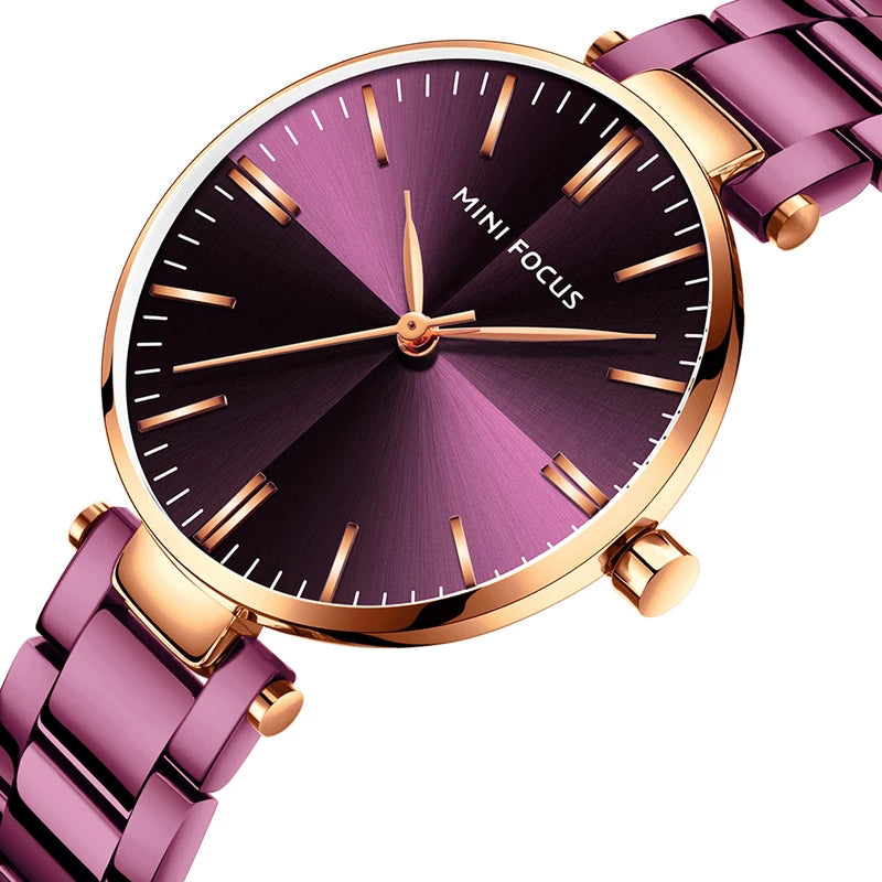 Reloj Minifocus MIN-M-11 Mujer Acero Fucsia