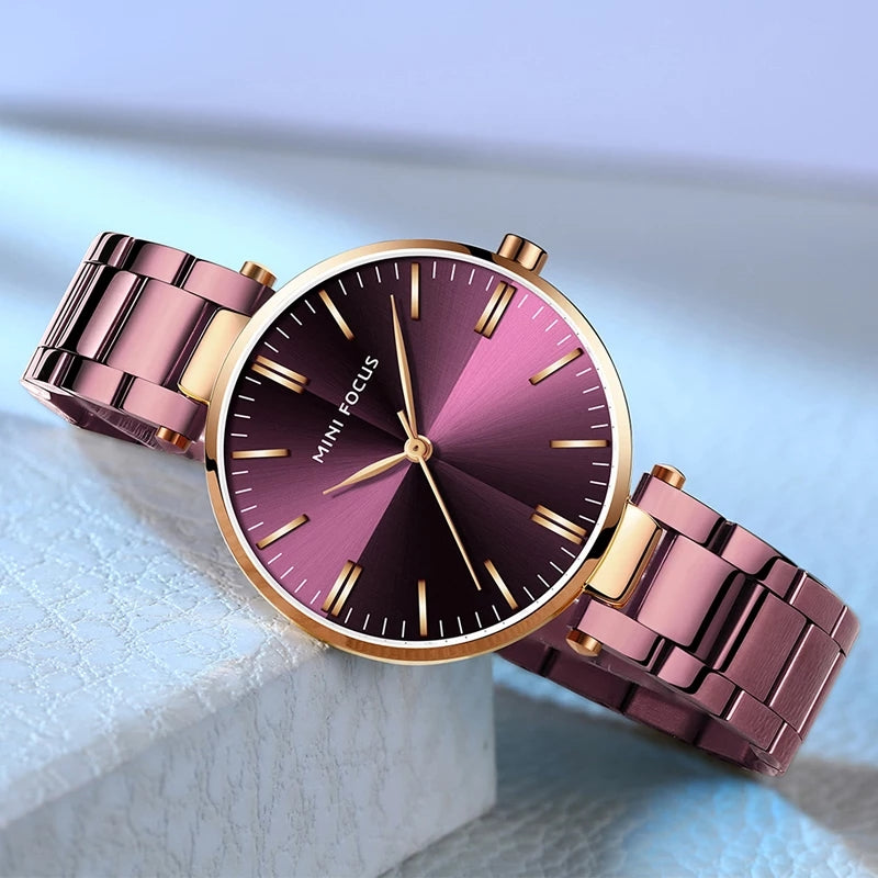 Reloj Minifocus MIN-M-11 Mujer Acero Fucsia