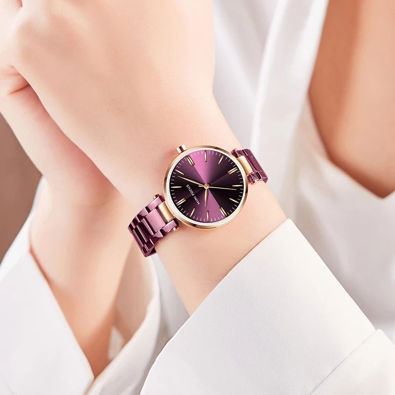 Reloj Minifocus MIN-M-11 Mujer Acero Fucsia
