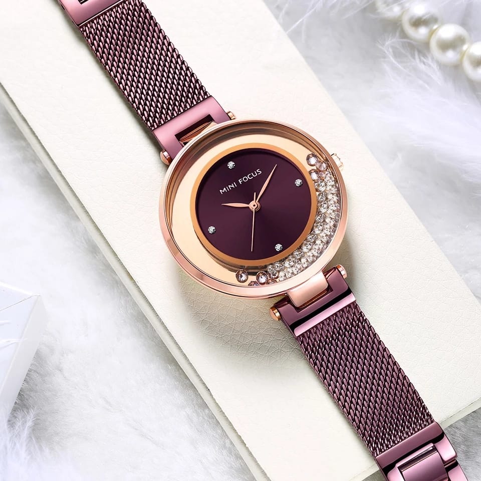 RELOJ MINIFOCUS MALLA MORADO MIN-M-17