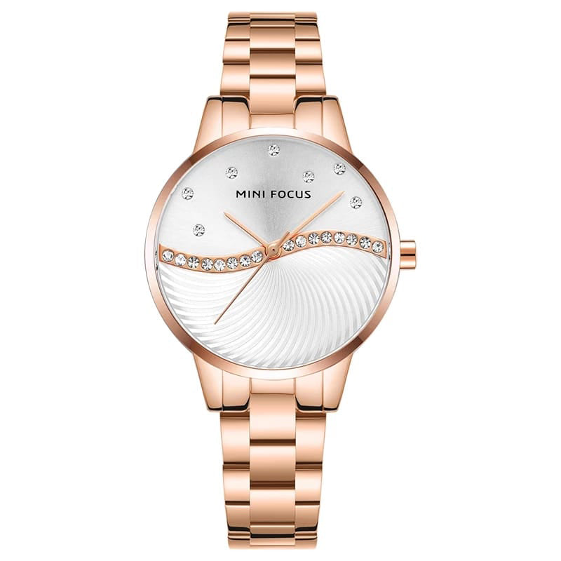 Reloj Minifocus Mujer Acero Oro Rosa | MIN-M-8