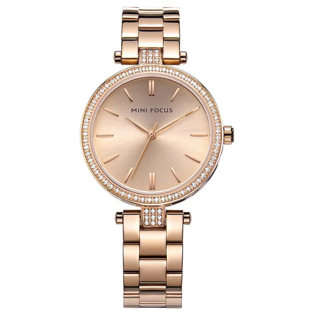 Reloj Minifocus Mujer Acero Oro Rosa | MIN-M-1