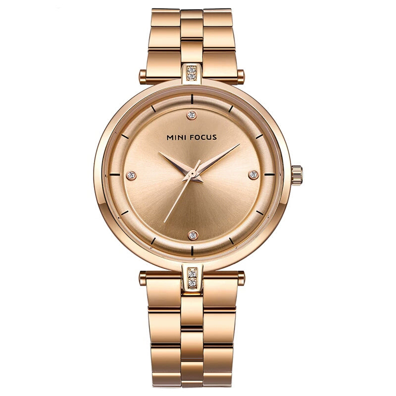 Reloj Minifocus Mujer Acero Oro Rosa | MIN-M-13