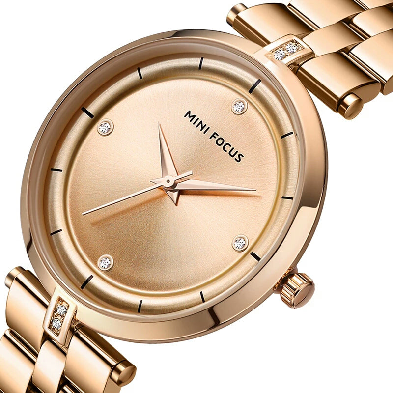 RELOJ MINIFOCUS ACERO ORO ROSA MIN-M-13