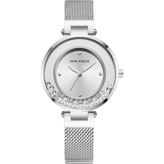 Reloj Minifocus Mujer Acero Plateado | MIN-M-15