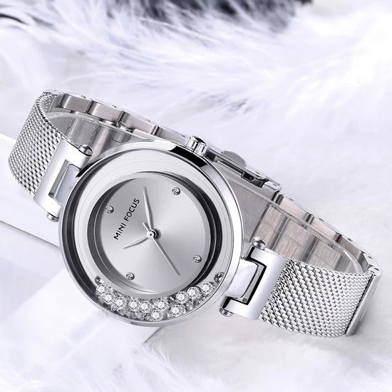 Reloj Minifocus Mujer Acero Plateado | MIN-M-15