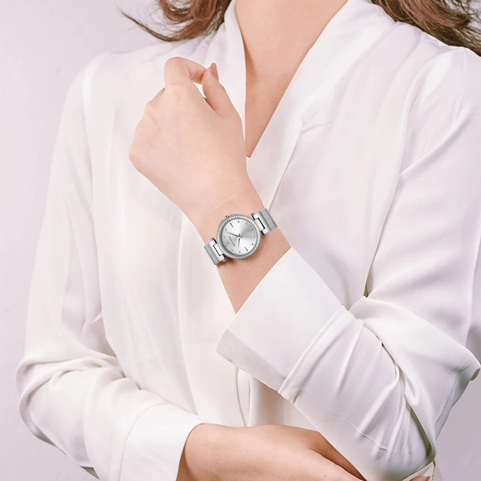 Reloj Minifocus MIN-M-18 Mujer Acero Plateado