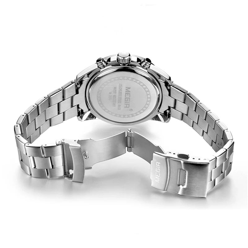 RELOJ MEGIR ACERO PLATA MEG-49