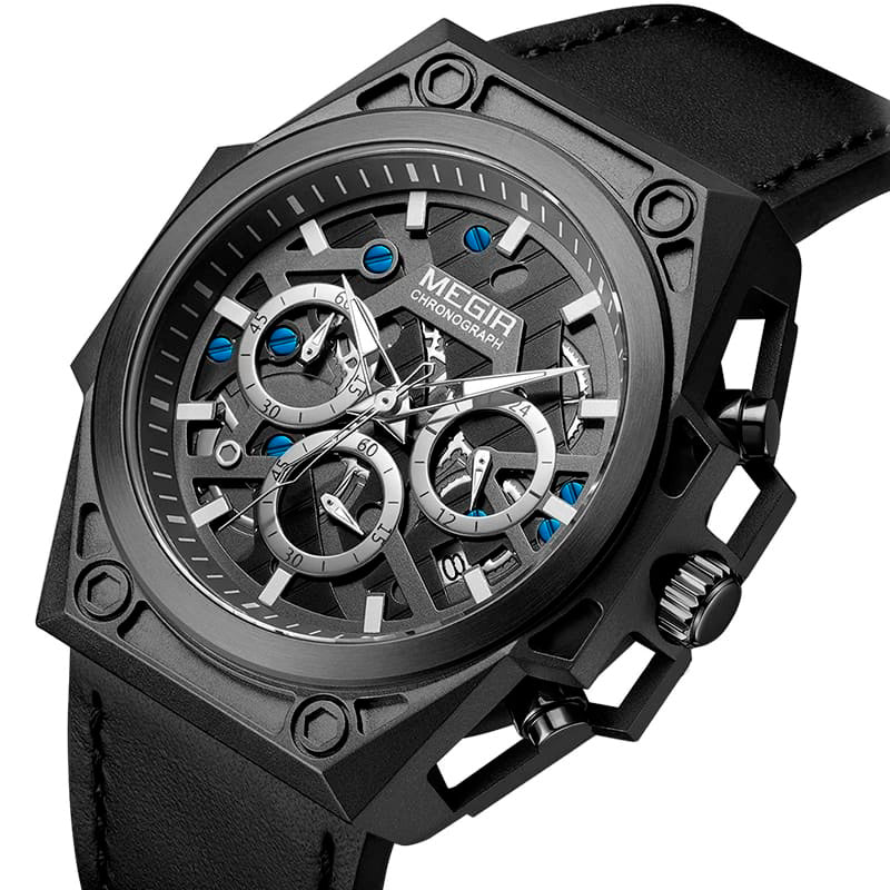 RELOJ MEGIR PREMIUM NEGRO MEG-22