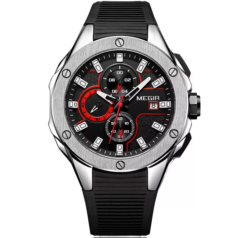 Reloj Megir MEG-14 Hombre Deportivo Negro