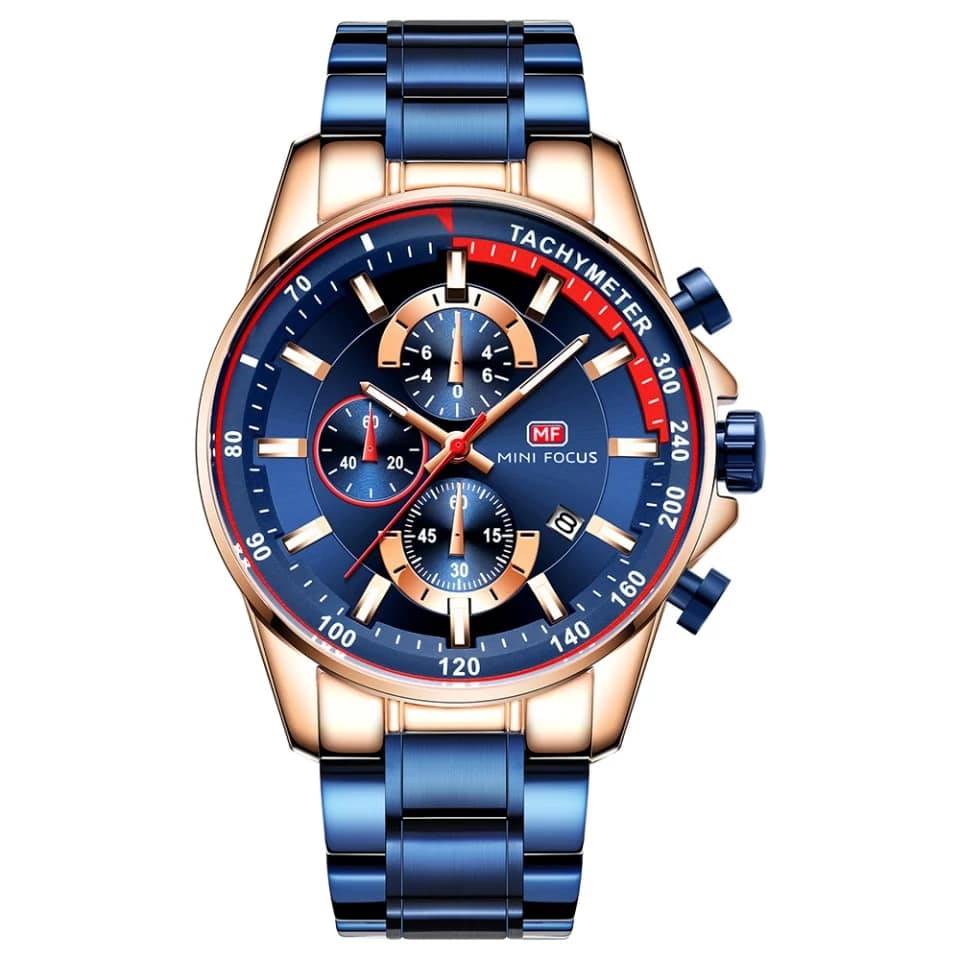 RELOJ MINIFOCUS ACERO AZUL MIN-28