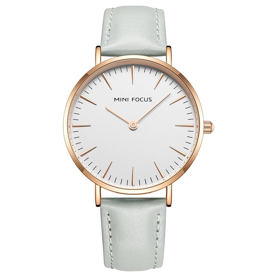 RELOJ MINIFOCUS CUERO GRIS MIN-M-22