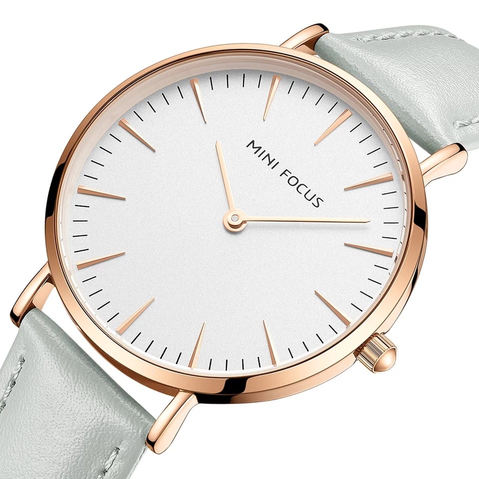 RELOJ MINIFOCUS CUERO GRIS MIN-M-22