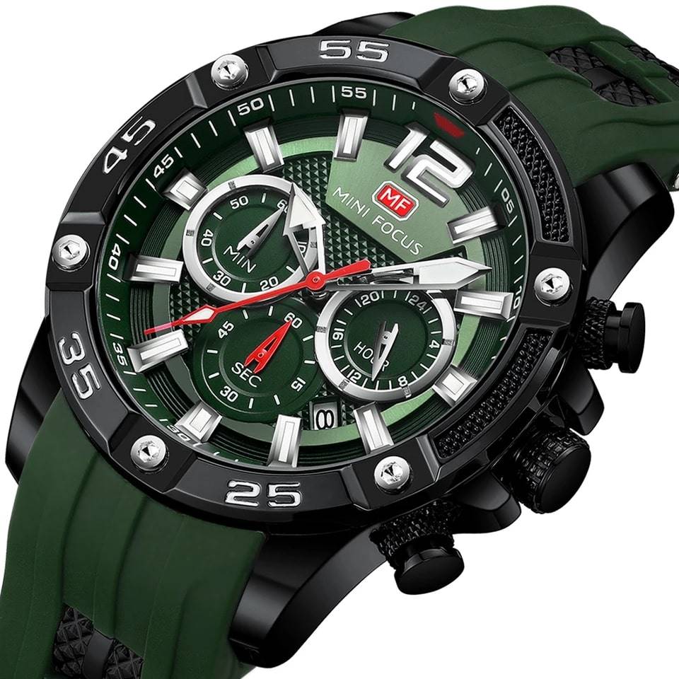 RELOJ MINIFOCUS SILICONA VERDE MIN-5