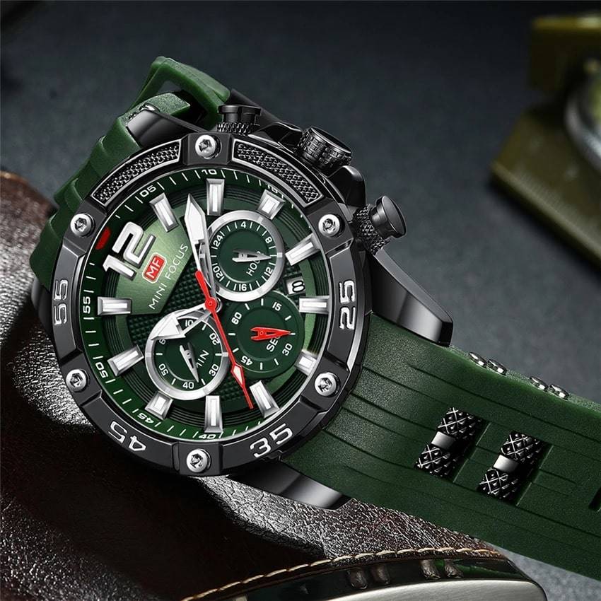 RELOJ MINIFOCUS SILICONA VERDE MIN-5