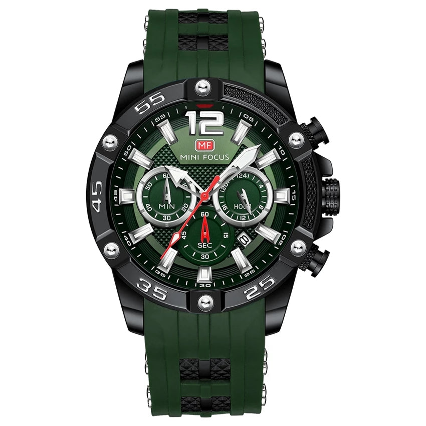 RELOJ MINIFOCUS SILICONA VERDE MIN-5