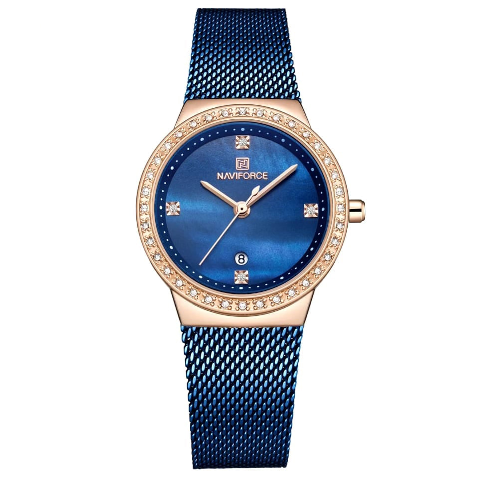 RELOJ NAVIFORCE AZUL CON ORO ROSA NAV-M-4