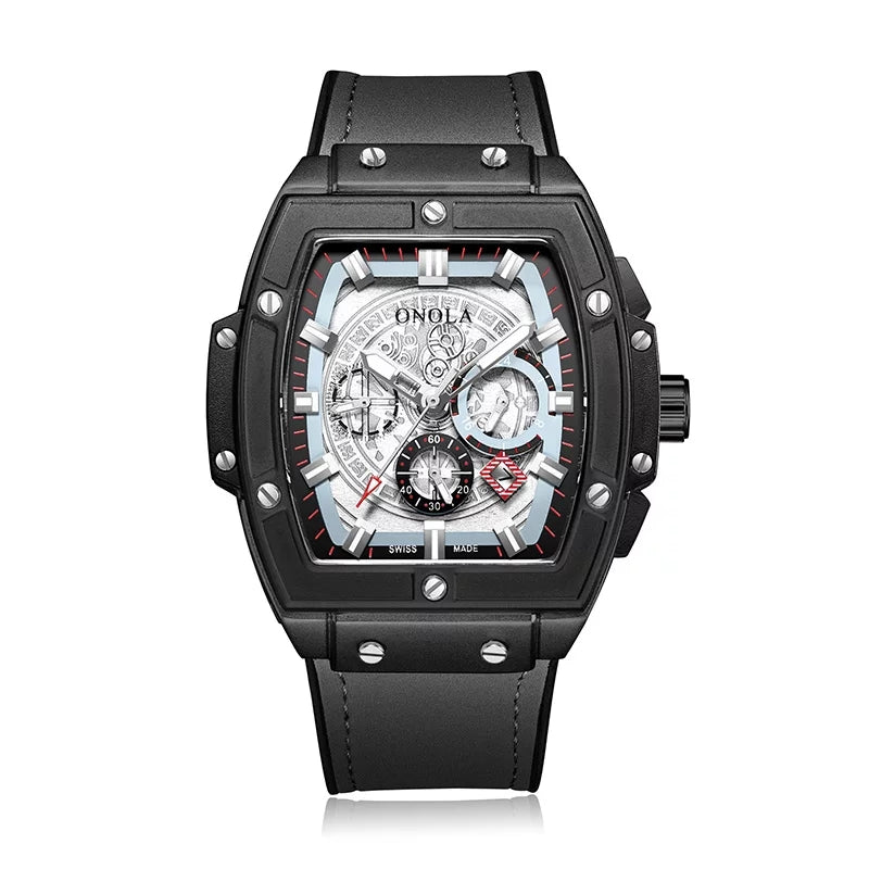 RELOJ ONOLA CUERO BLACK ONO-16