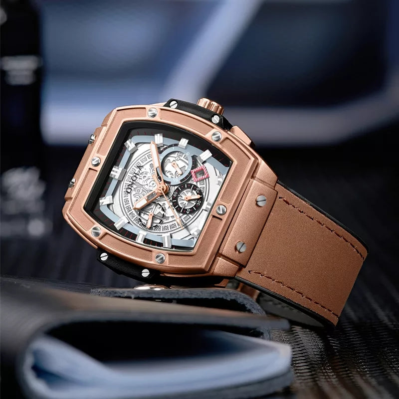 Reloj Onola ONO-13 Hombre Cuero Marrón