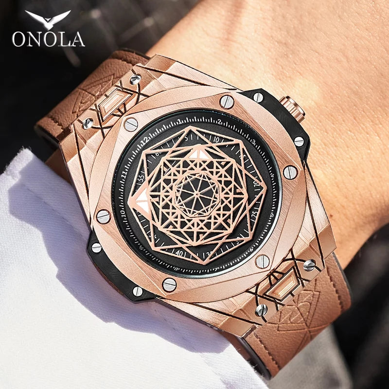 RELOJ ONOLA CUERO ESTRELLA ROSE ONO-17