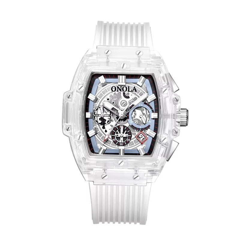 RELOJ ONOLA BLANCO TRANSPARENTE ONO-10