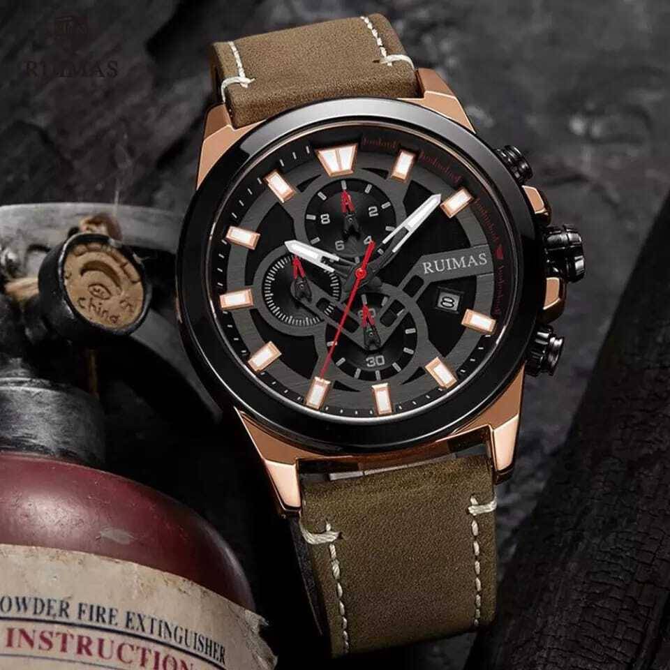 RELOJ RUIMAS CUERO MARRÓN RUI-6