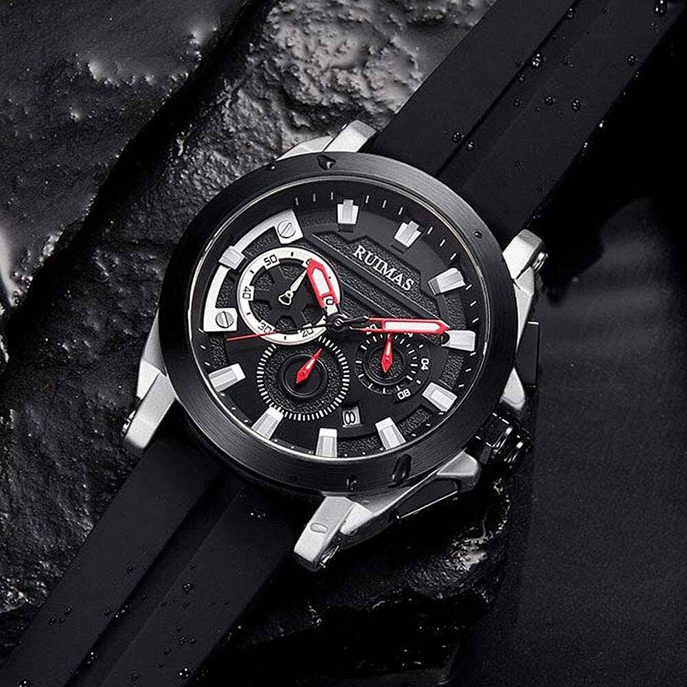 RELOJ RUIMAS SILICONA NEGRO RUI-18