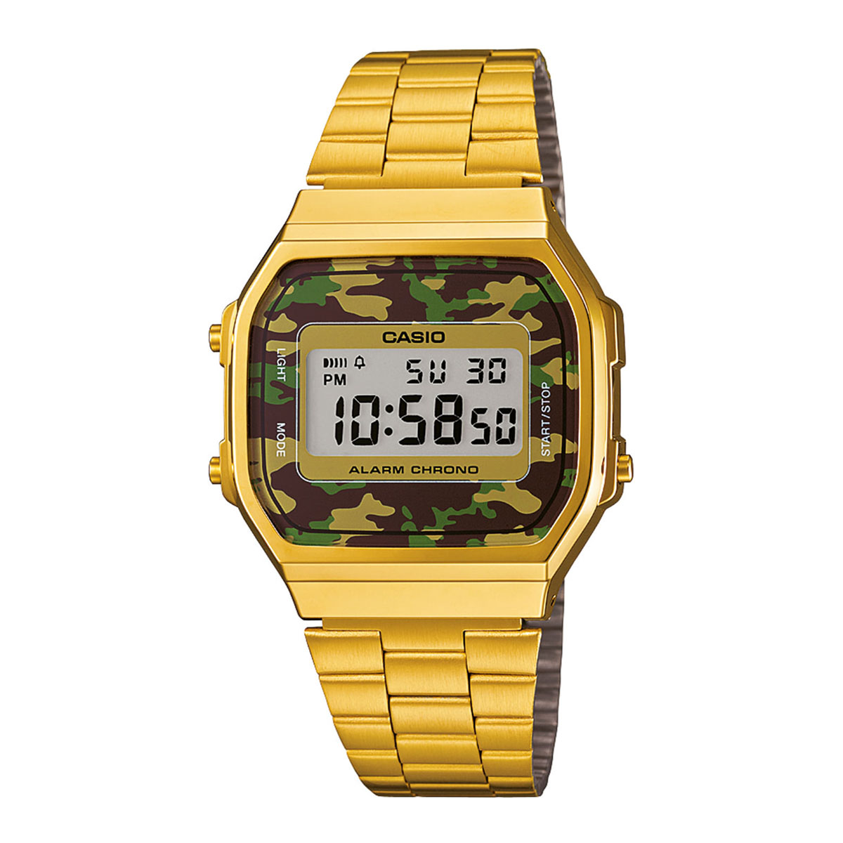 RELOJ CASIO DORADO-CAMUFLAJE A16WEGC-3D CAS-6