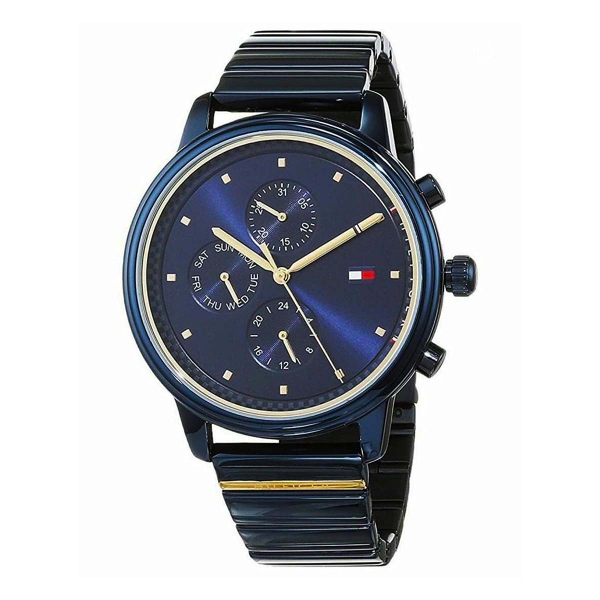 RELOJ TOMMY HILFIGER ACERO AZUL CON DORADO 1781893 TOMF-M-4