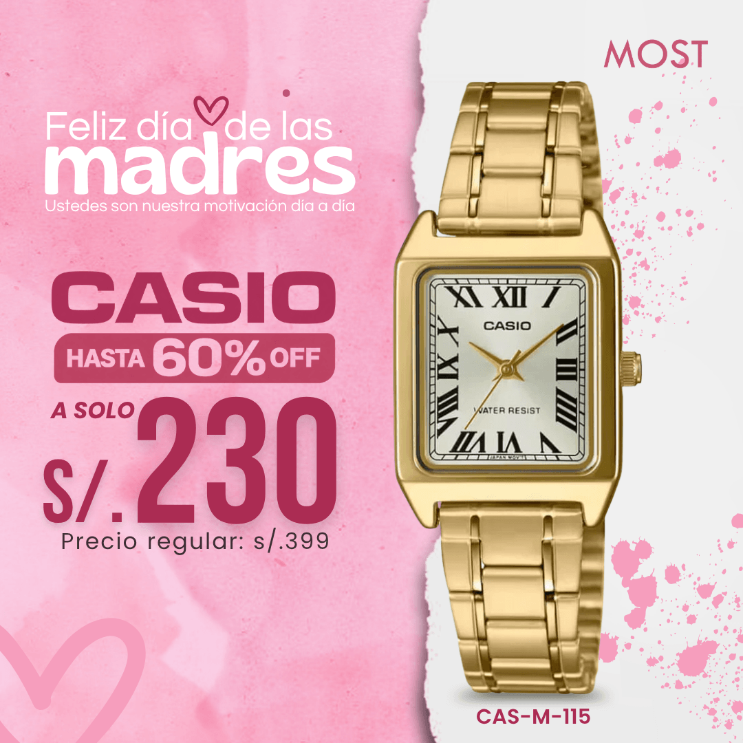 Reloj Casio LTP-V007G-9B Mujer Acero Dorado