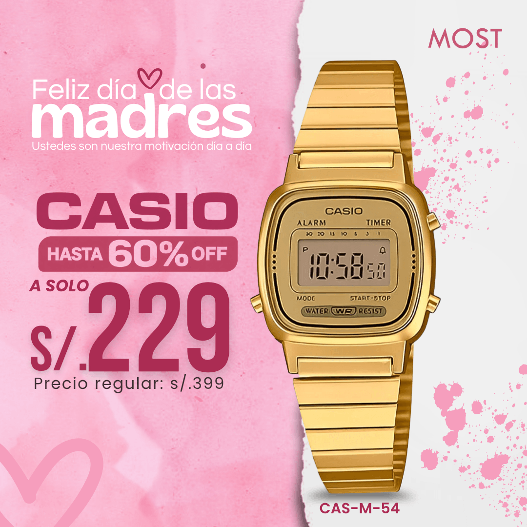 Reloj Casio LA670WGA-9CF Mujer Acero Dorado