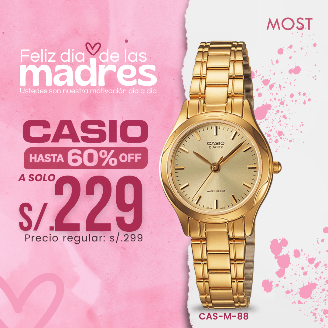Reloj Casio LTP-1275G-9ADF Mujer Acero Dorado