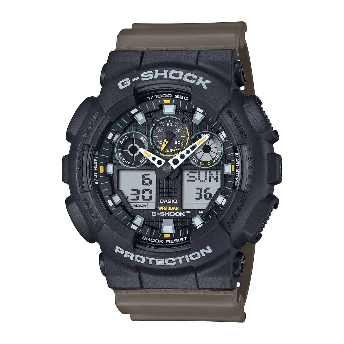 RELOJ G-SHOCK NEGRO GA-100TU-1A3 G-SK-178