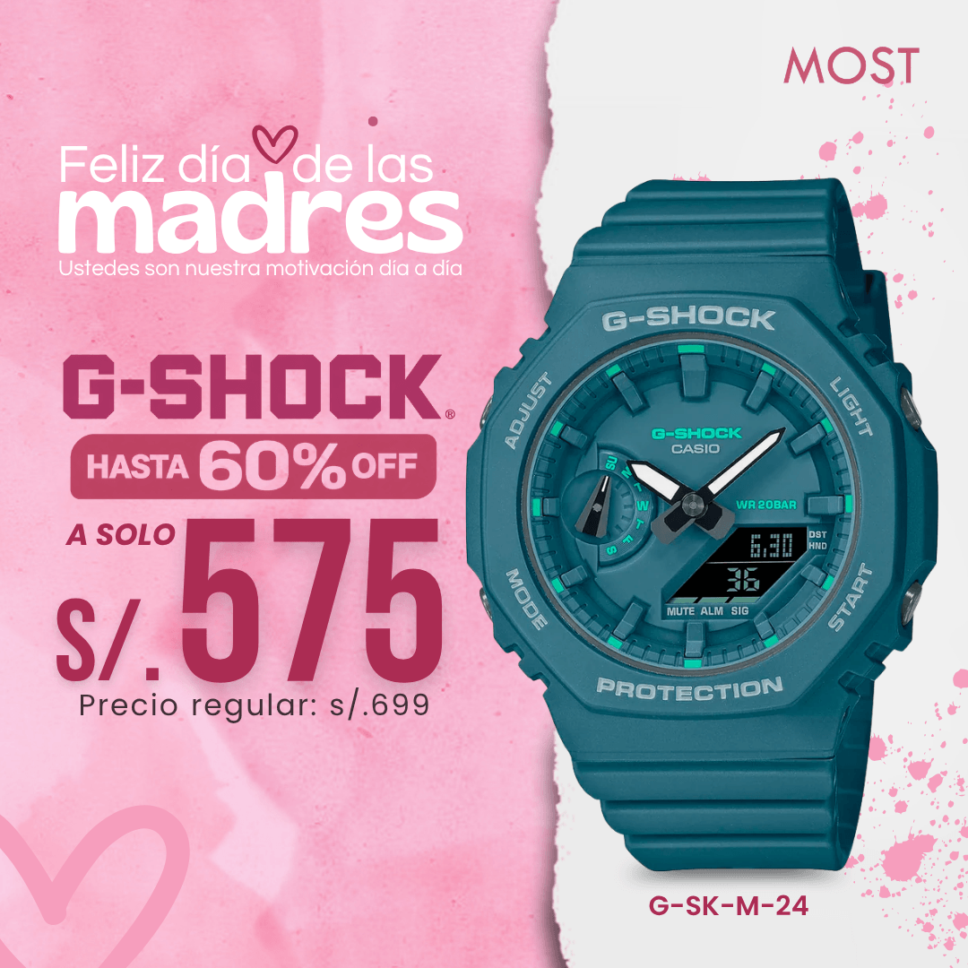 Reloj G-Shock GMAS-2100GA-3A Mujer Resina Verde