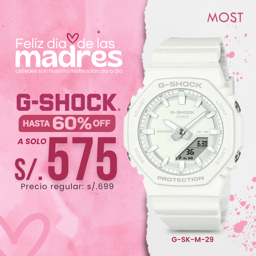 Reloj G-Shock GMA-P2100-7A Mujer Resina Blanco
