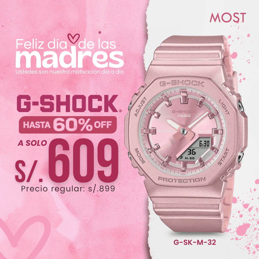 Reloj G-Shock GMAP-2100ST-4A Mujer Resina Rosado