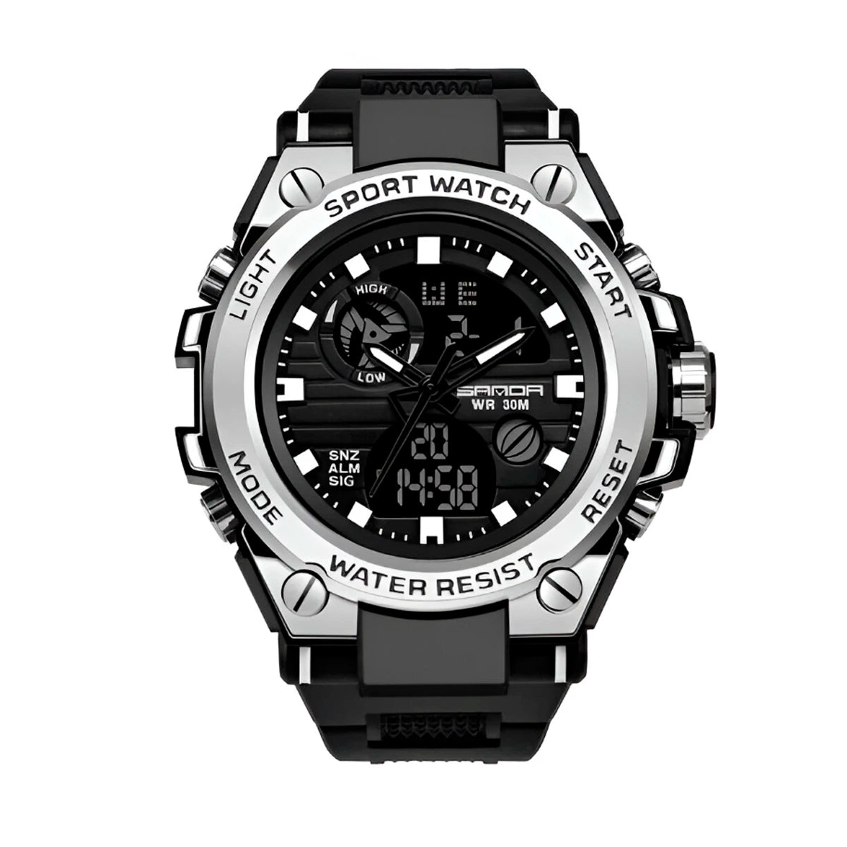 Reloj Sanda Militar SAN-2 Hombre Casual Negro