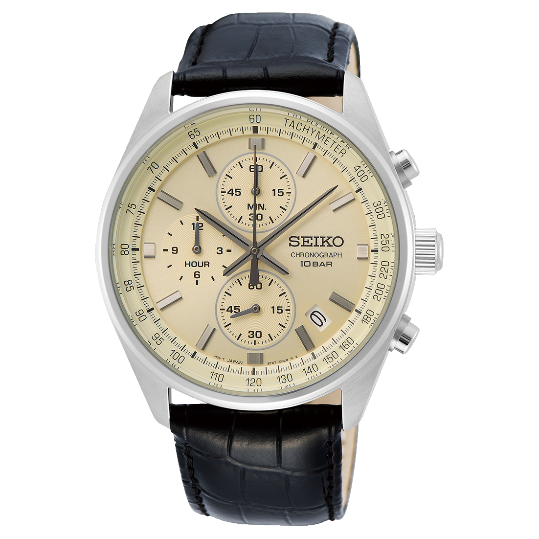 Reloj Seiko SSB383 cronógrafo negro para hombre