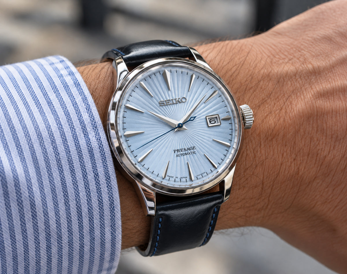 Reloj Seiko Presage SRPB43J1 Automático Azul | SEI-45