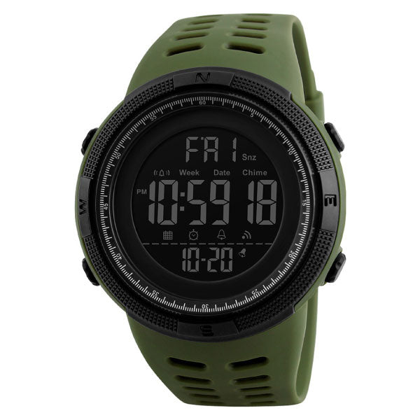 RELOJ SKMEI SILICONA VERDE CON NEGRO SKM-2