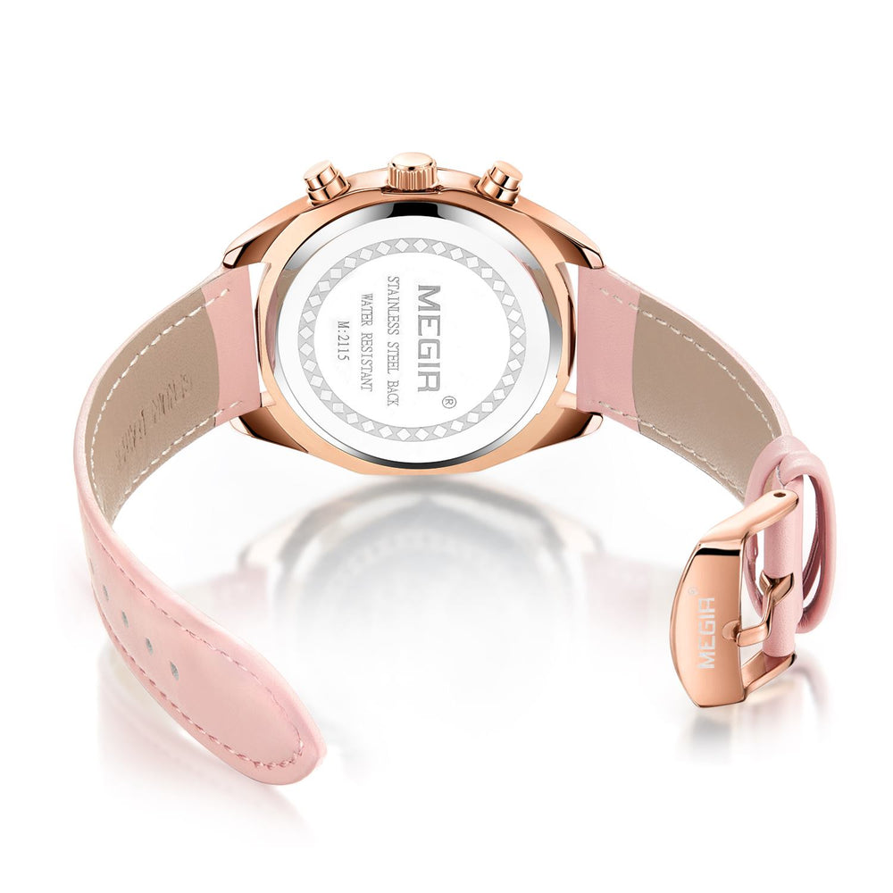 Reloj Megir MEG-M-2 Mujer Cuero Rosa