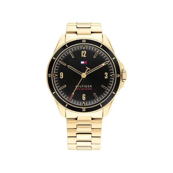 RELOJ TOMMY HILFIGER NEGRO CON DORADO 1791903 TOMF-31